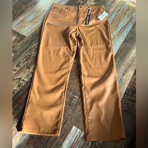 Design Lab size 31 camel fake leather pants new with tags.